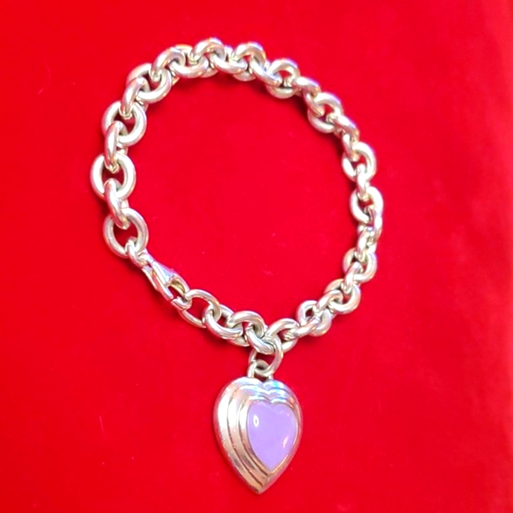 Lavender Purple Jade Charm Bracelet - Picture 4 of 8